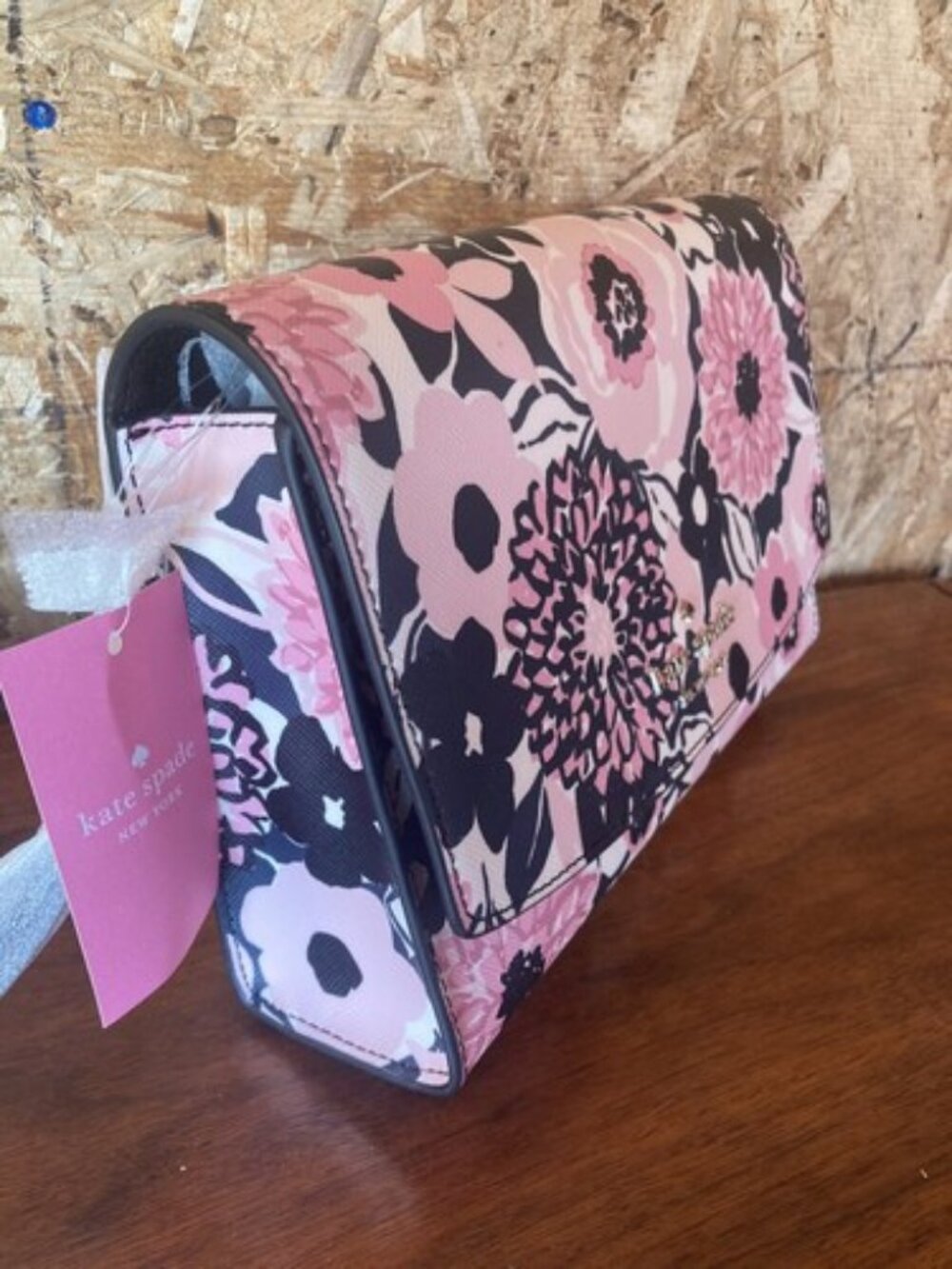 Kate Spade Carson Convertible Crossbody Bag Dahlia Pink Floral Purse Hand‎ - Picture 4 of 10